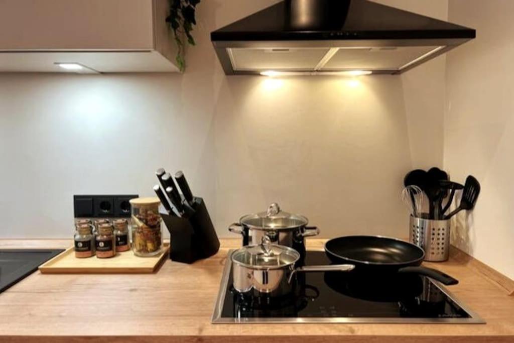Soul-Apartment Terrasse Privat-Parkplatz Boxspringbett 55Zoll Tv Wlan Leipzig Exteriör bild